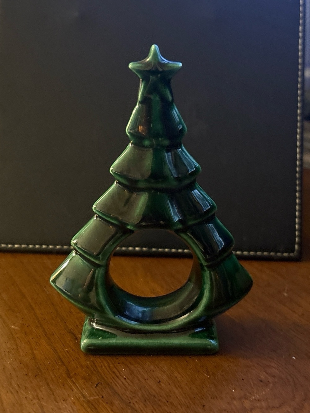 Glossy Green Ceramic Tree Holiday Accent - Dor Ann’s